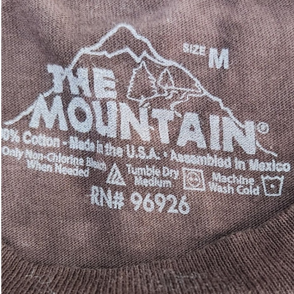 The Mountain Acid Wash Bald Eagle Long Sleeve top Size Medium - Picture 7 of 9